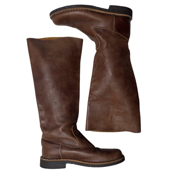 Roots Leather Knee-High Boots | Made in Canada | Brown | Size 7 - Picture 4 of 16